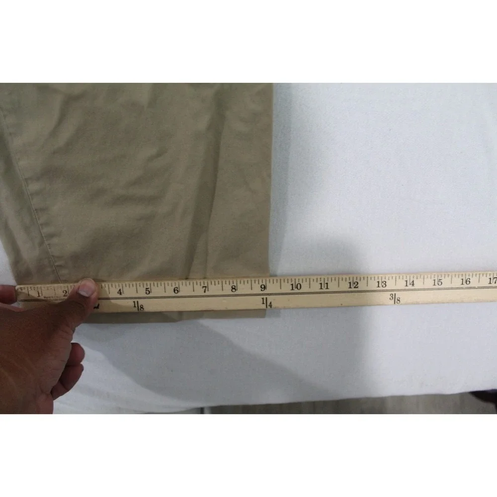 Banana Republic Men Tan Straight Dress Chino Casual Size 33X32